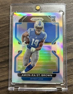 Panini Prizm 2021 - Rookie Variation Silver Prizm #V-358 Amon-Ra St. Brown (RC) - Imagen 1 de 2