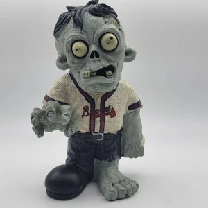 Atlanta Braves Zombie in White Jersey FOCO Statue Atlanta Braves Figure - Picture 1 of 9