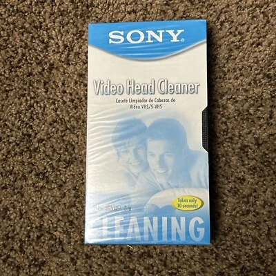 Limpiador de cabezal de video Sony VHS S-VHS T-6CLDL tipo seco 2002 - NUEVO Y SELLADO Foto 1 de 4
