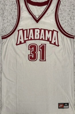 Camiseta deportiva vintage auténtica Nike Alabama Crimson Tide Anton Reese emitida por el juego Foto 1 de 4
