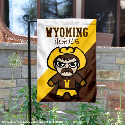Wyoming Cowboys Tokyodachi Garden Flag and Yard Banner Cover