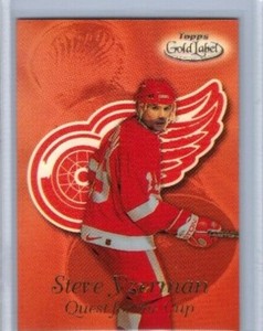 99/00 Topps Gold Label Steve Yzerman Quest for the Cup Base (QC1)