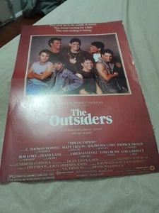 "The Outsiders" Magazine Poster. 2 × A4 Size. Swayze, Dillon, Lowe, Estevez, etc - Picture 1 of 1