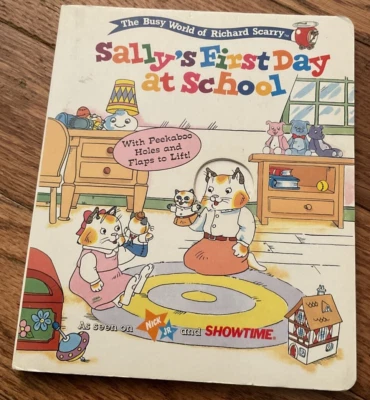 Sally’s First Day At School Richard Scarry’s Board Book Summer Reading Baby Kids - Image 1 of 4