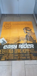 AFFICHE ORIGINALE EASY RIDER PETER FONDA DENNIS HOPPER CINEMA FILM 120 PAR 160 - Imagen 1 de 5