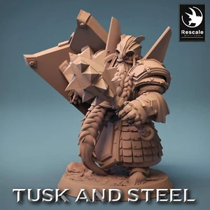 Nano Guerriero F1 - Tusk And Steel - Lord Of The Print - Figurina Tabletop 28mm - Bild 1 von 4