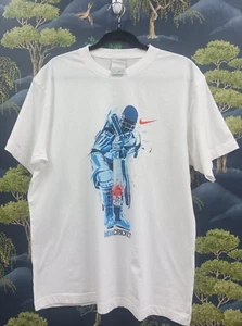 NIKE INDIA CRICKET WHITE T-SHIRT SIZE XL - Picture 1 of 3