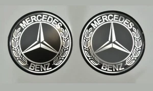 2 piezas calcomanías 3D con logotipo vintage con cúpula con logotipo vintage de Mercedes Benz - Imagen 1 de 3