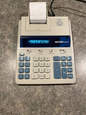 Victor Technology Model 1230-2 12-Digit Print Display Calculator 2 Color Print - Image 1 of 4