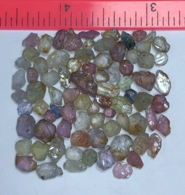 53.90 Carat Faceted Natural Bi Colour Sapphire Lot from Africa Loose gemstone - Image 1 of 4