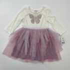 Pinky Boutique Girl's Butterfly Tutu Dress Purple/Ivory 4 Birthday/School/Gift