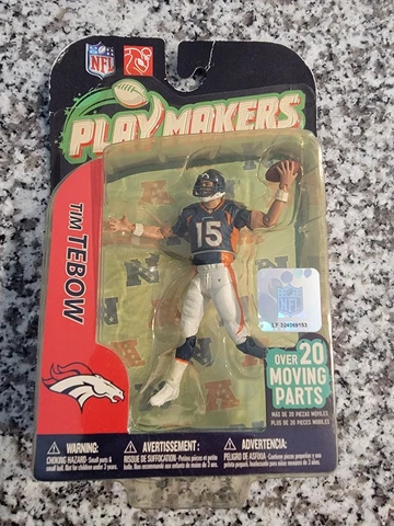 NFL 2011 Playmaker Tim Tebow With Denver Broncos Action Figure With Over 20 Cover