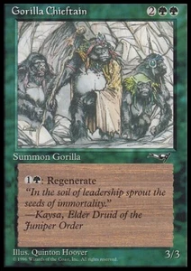Magic the Gathering MTG Gorilla Chieftain (94b) Alliances LP - Picture 1 of 1
