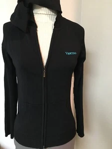 Vertigo Black Hooded Zip Sweater - M - Picture 1 of 3