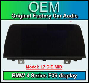 BMW 4 Series Gran Coupe display screen, BMW F36, L7 CID MID, Multi function