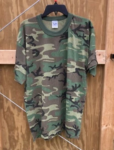 Vintage Tru Spec Military Camouflage Size XL T-Shirt Hunting - Picture 1 of 3