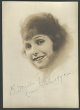 NORMA TALMADGE Original Photo Stamped Signature SILENT FILM STAR