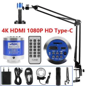 1080P 4K Digital Microscope Full HD Industrial Microscope C-Mount Digital Camera - Picture 1 of 30