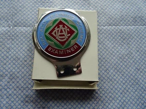 RAC ACU EXAMINER Enamelled Motorcycle Badge plus Original Box - Picture 1 of 3