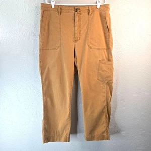 Madewell Military Utility Straight Leg Pants Sz 33 Brown Relaxed Loose Fit Cargo - Picture 1 of 13
