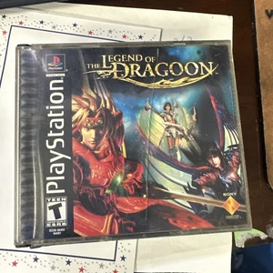 The Legend of Dragoon (PlayStation 1, 2000) con Manual Etiqueta Negra PS1 - Imagen 1 de 4