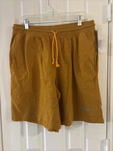Champion Men's 9-Inch Classic Jersey Cotton Shorts Orange XL - Picture 1 of 7