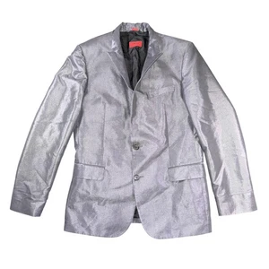Abrigo Deportivo Hugo Boss HUGO Blazer Para Hombre 42R Gris Plateado Arion Metálico Dos Botones - Imagen 1 de 8