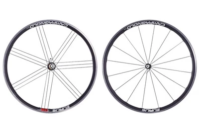 USADO Campagnolo Eurus 700C liga clincher rodas de estrada aro freio Campy Freehub - Imagem 1 de 4