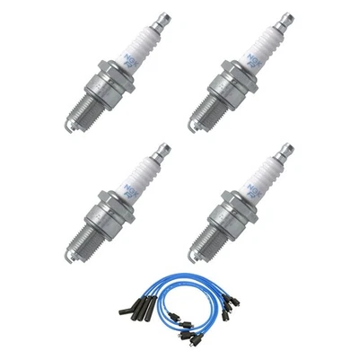 For Fiat 124 1974-1980 NGK BNDL-0843-10000525 Spark Plug Wire & Spark Plug Kit Foto 1 de 4