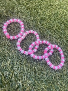 Handmade Pink And White Pearl Bracelet - Picture 1 of 3