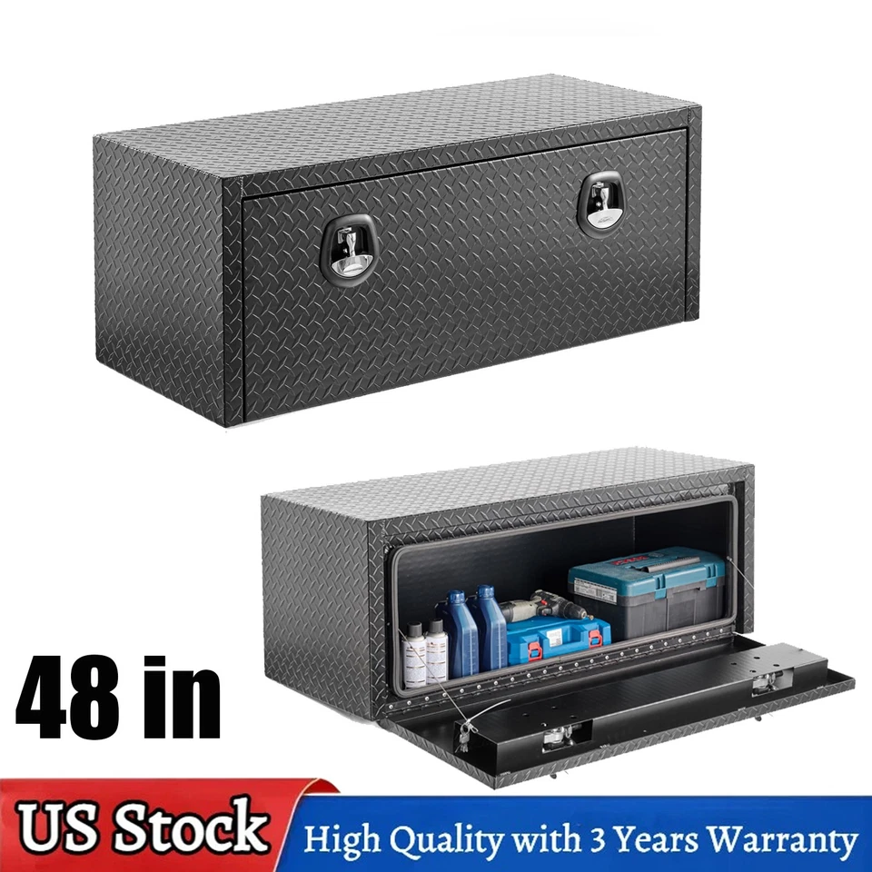 48*18*18" Heavy Duty Aluminum Truck Tool Box w/ Lock for Toyota Tacoma Tundra Foto 1 de 4