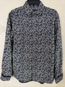 DA VINCI Talla M Nueva Camisa De Colección Para Hombre Estampado de Vaca Manga Larga Algodón - Imagen 1 de 5