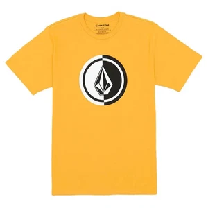 Volcom Herren Mega Circle Old Gold Kurzarm T-Shirt (OGD) - Picture 1 of 3