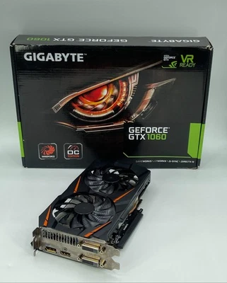 Gigabyte GeForce GTX 1060 6GB GDDR5 Graphics Card GV-N1060WF2OC-6GD - Image 1 of 4