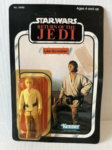 STAR WARS LUKE SKYWALKER FARMBOY ROTJ 65B MOC UNPUNCHED KENNER VINTAGE 1983 ANH - Picture 1 of 21