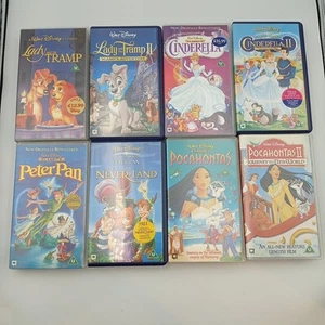 Disney VHS Tape Bundle x8 Walt Disney Classics Excellent Condition PAL - Picture 1 of 14