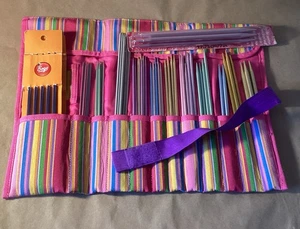 Doppelspitze Stricknadeln mit Etui 32 Sets verschiedene Farben - Bild 1 von 7