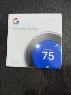 Nest 3rd Generation Programmable Thermostat T3008US - Stainless Steel - Image 1 of 4