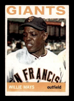Willie Mays 1964 Topps #150 en muy buen estado X3597893 Foto 1 de 3