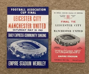 FA Cup Final 1963 - Leicester City v Manchester United & Songsheet - Picture 1 of 1