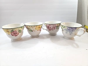 Set/4 Westbury Court Fine China Jessica McClintock Christina Footed Cups 3-1/8″ - Picture 1 of 13