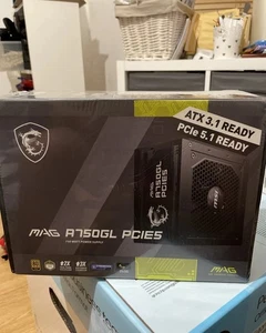 Unidad de Fuente de Alimentación MSI MAG A750GL PCIE5, 750W, 80 Plus Dorado, Totalmente Modular, ATX - Imagen 1 de 1