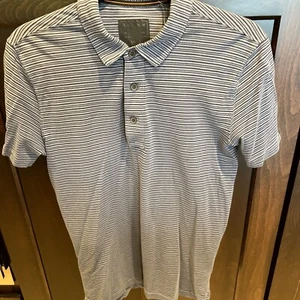 Nwt Abercrombie & Fitch Mens Polo Shirt Sz XS Blue Stripe - Picture 1 of 5