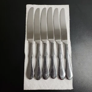  Vera Wang Silhouette Dinner Knives-Wedgewood Lot Of 6 - Picture 1 of 4