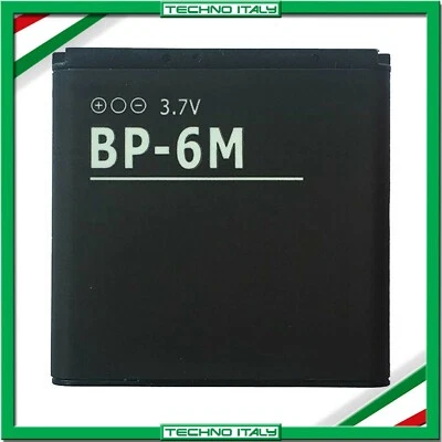 BATTERIA PER NOKIA BP-6M BP6M N73 N93 9300 6280 1100MAH SOST. ORIGINALE
