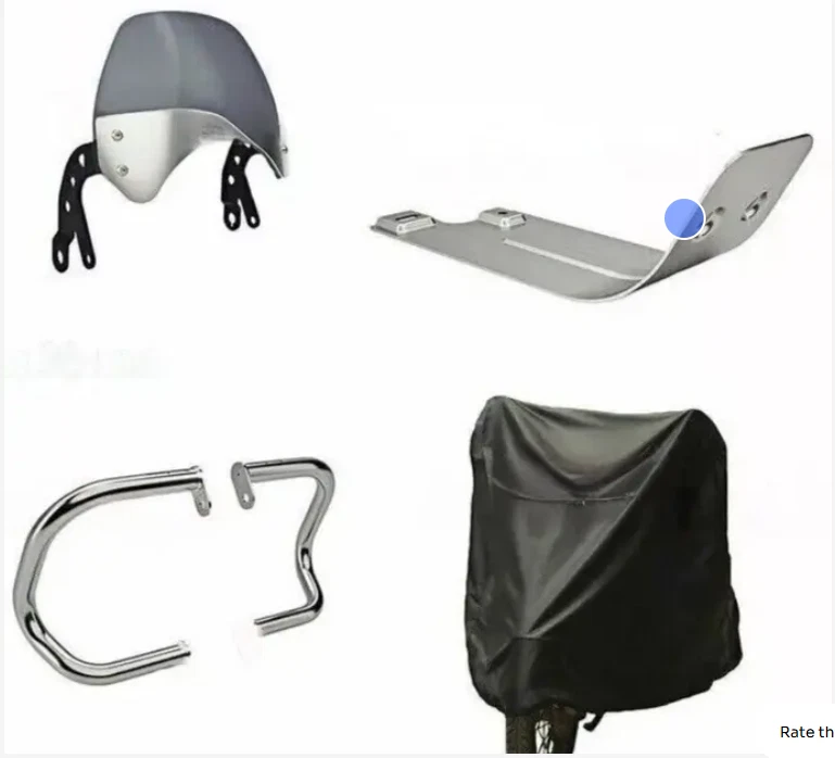 Fits for Royal Enfield Interceptor 650cc 4 PCS Accessories Combo - Imagem 1 de 1