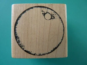 Blank Circular Hang Tag STAMPERS ANONYMOUS Rubber Stamp - Picture 1 of 2