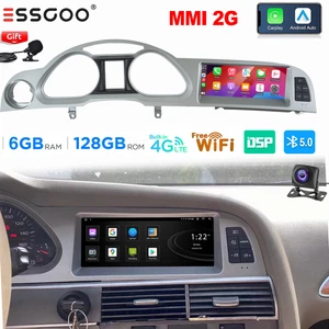 6+128G DAB DVR Carplay 8.8" Android Autoradio Für Audi A6 C6 4F MMI 2G 2005-2009 - Bild 1 von 21