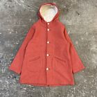 Harris Tweed Hand Woven Pure Wool Parka Button Up Jacket Size 3 Oversized 