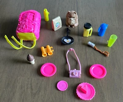 Mattel 2019 Barbie Dream Camper 16 piece Replacement Parts - CAMPING NECESSITIES - Image 1 of 3